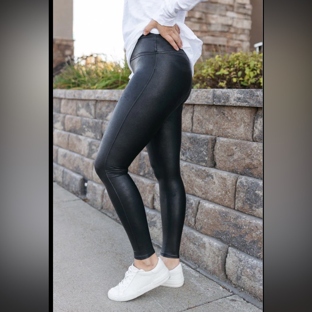Spanx faux leather leggings